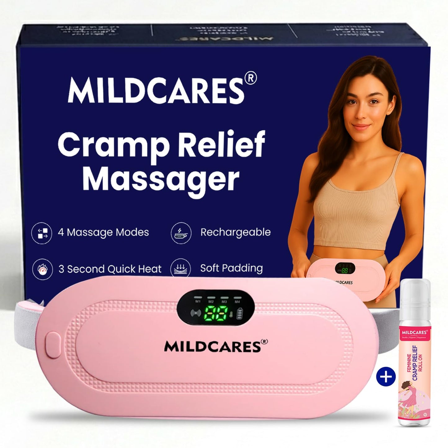 Portable Cordless Period Cramp Massager